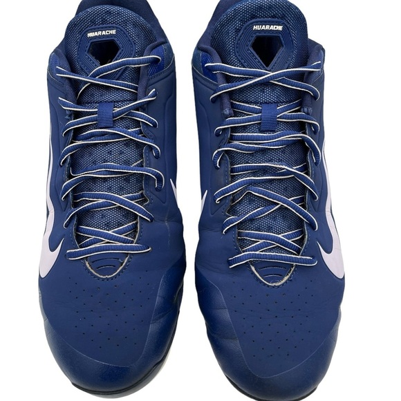 Nike Air Huarache Pro Low Baseball Cleats Blue Men's Size 13 - Picture 6 of 9